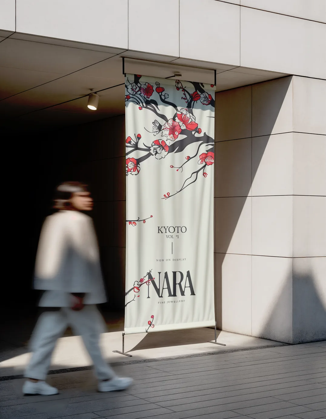 Architectural Nara retail sign