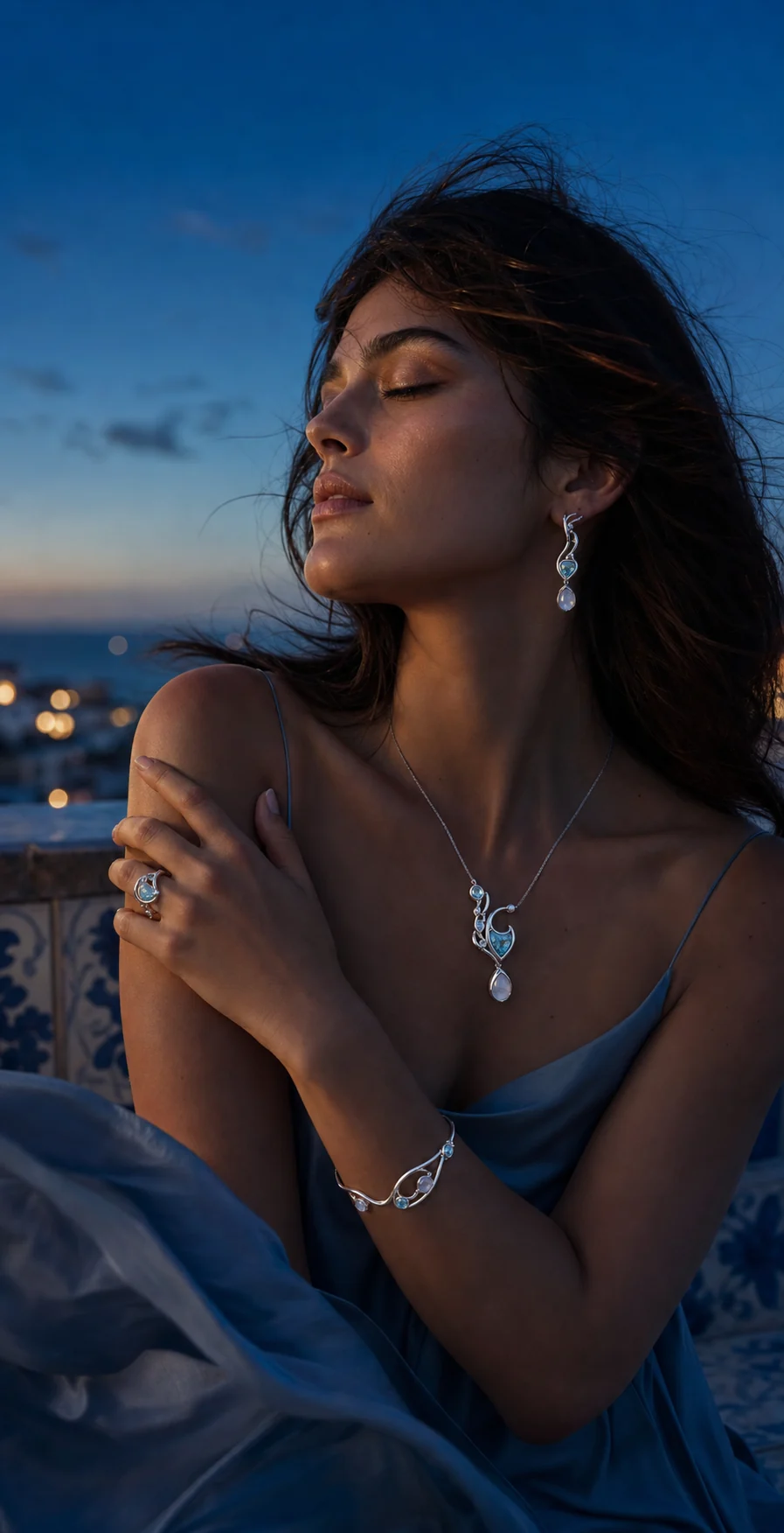 Lisbon Blue Hour campaign portrait